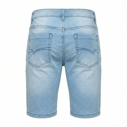 Bermuda Jeans Masculina Lavagem Clara Slim - Modelo Acapulco