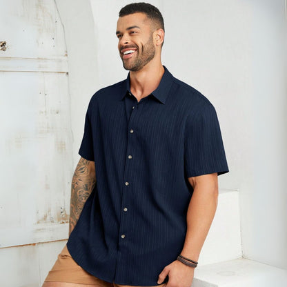 Camisa Masculina Plus Size Tecido Leve - Lemon