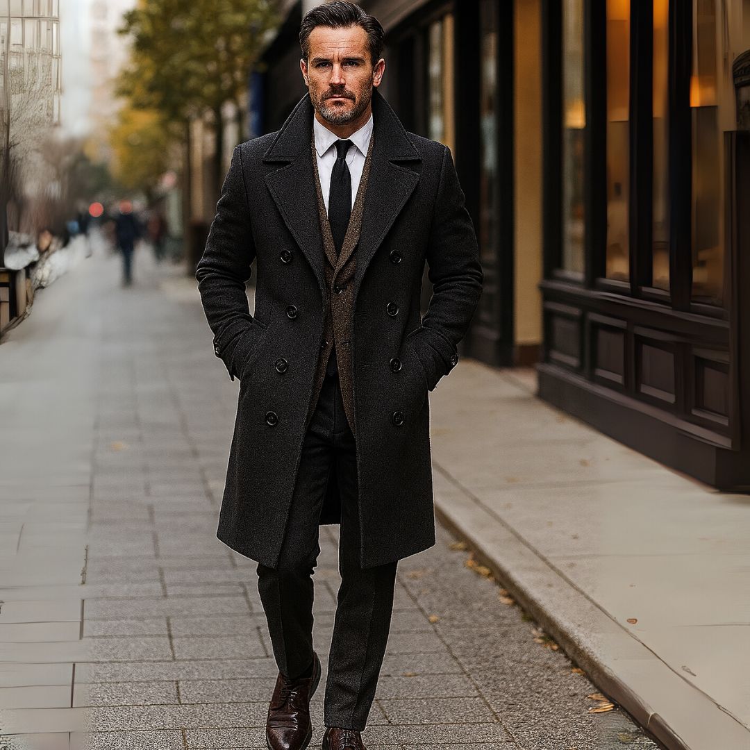 Casaco Sobretudo Masculino Preto - Cavil