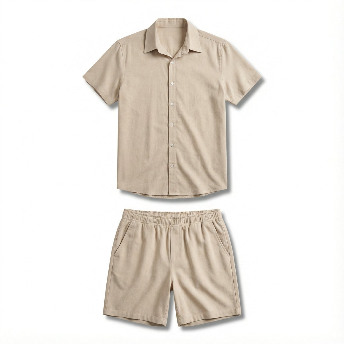 Conjunto Masculino Camisa e Short em Viscolinho Premium - Modelo Capri