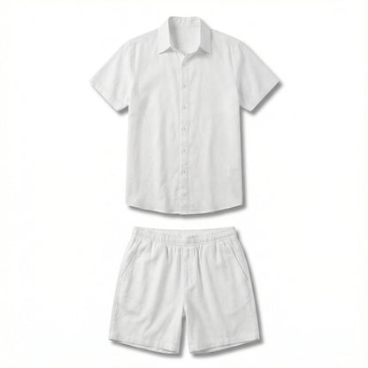 Conjunto Masculino Camisa e Short em Viscolinho Premium - Modelo Capri