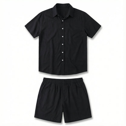 Conjunto Masculino Camisa e Short em Viscolinho Premium - Modelo Capri