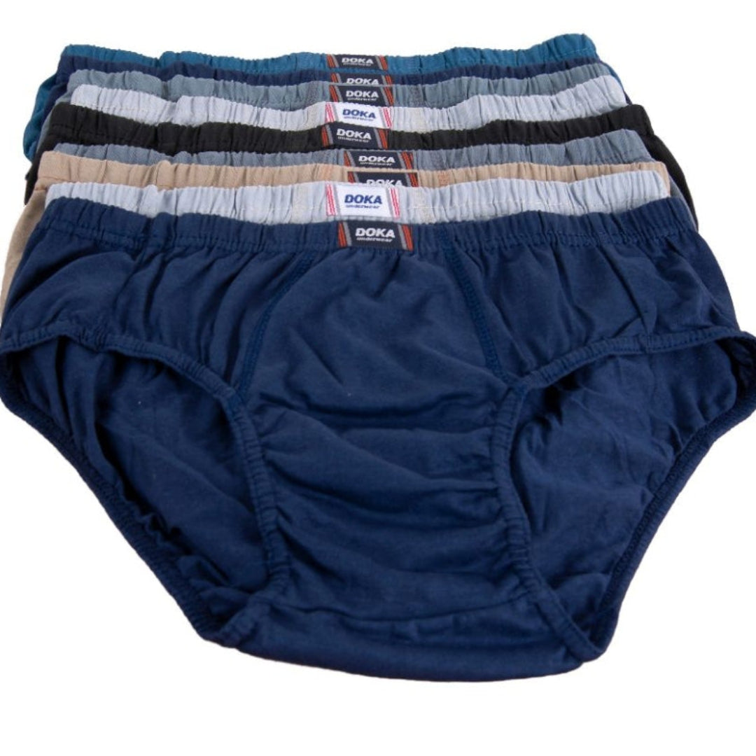 Cueca Algodão Doka | Kit com 5 ou 10 Peças