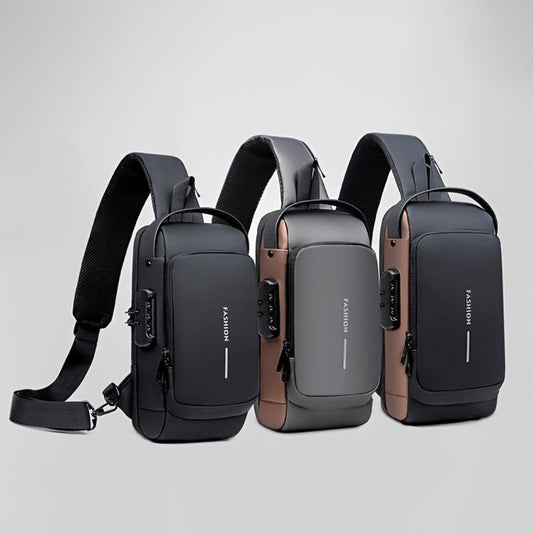 Mochila De Peito Masculina Resistente à Água Com Trava - Oblivion