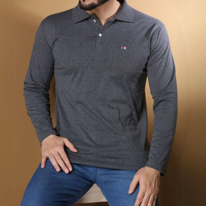 Polo Manga Longa com Detalhe - Byron
