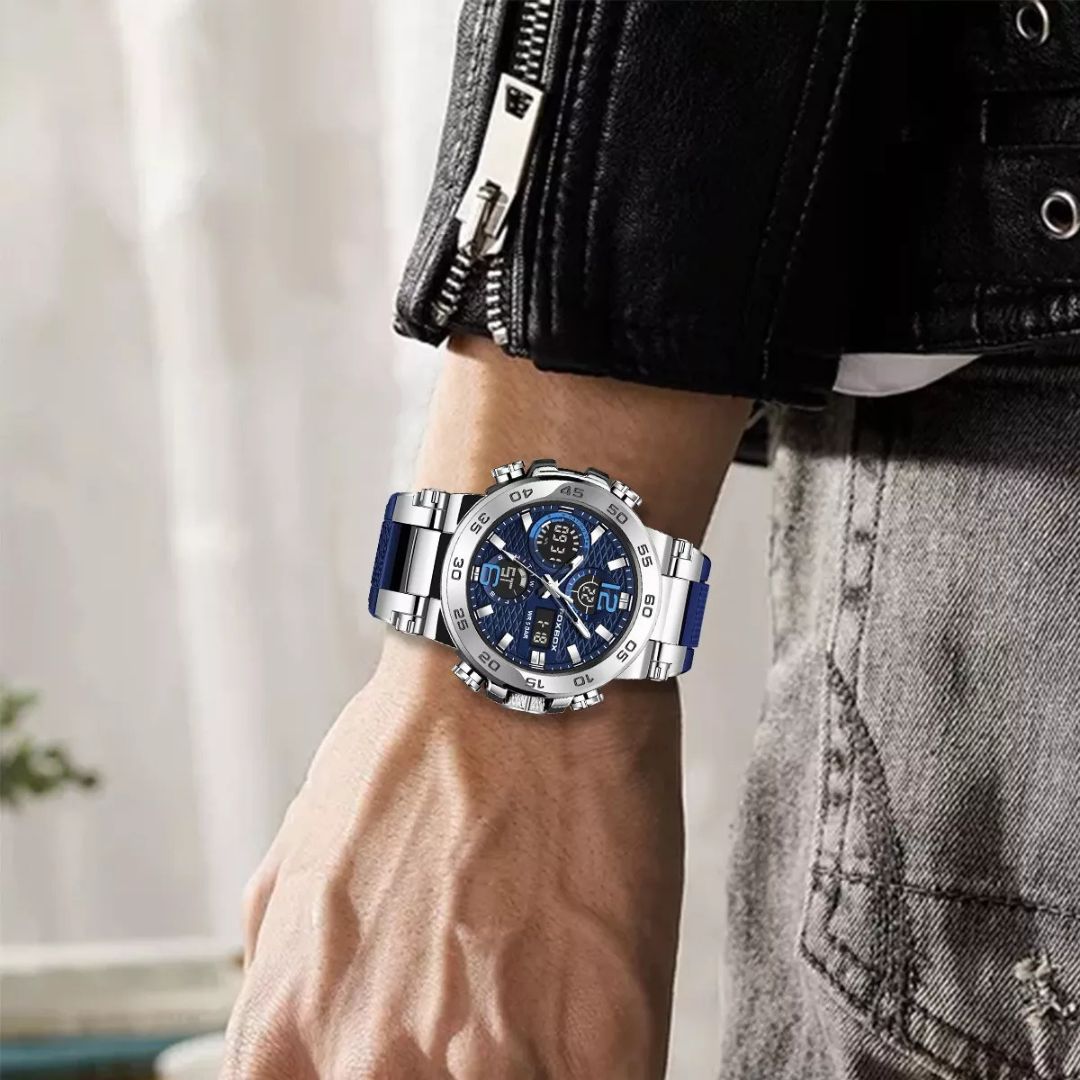 Relógio Masculino Digital Dual Display - Petrix