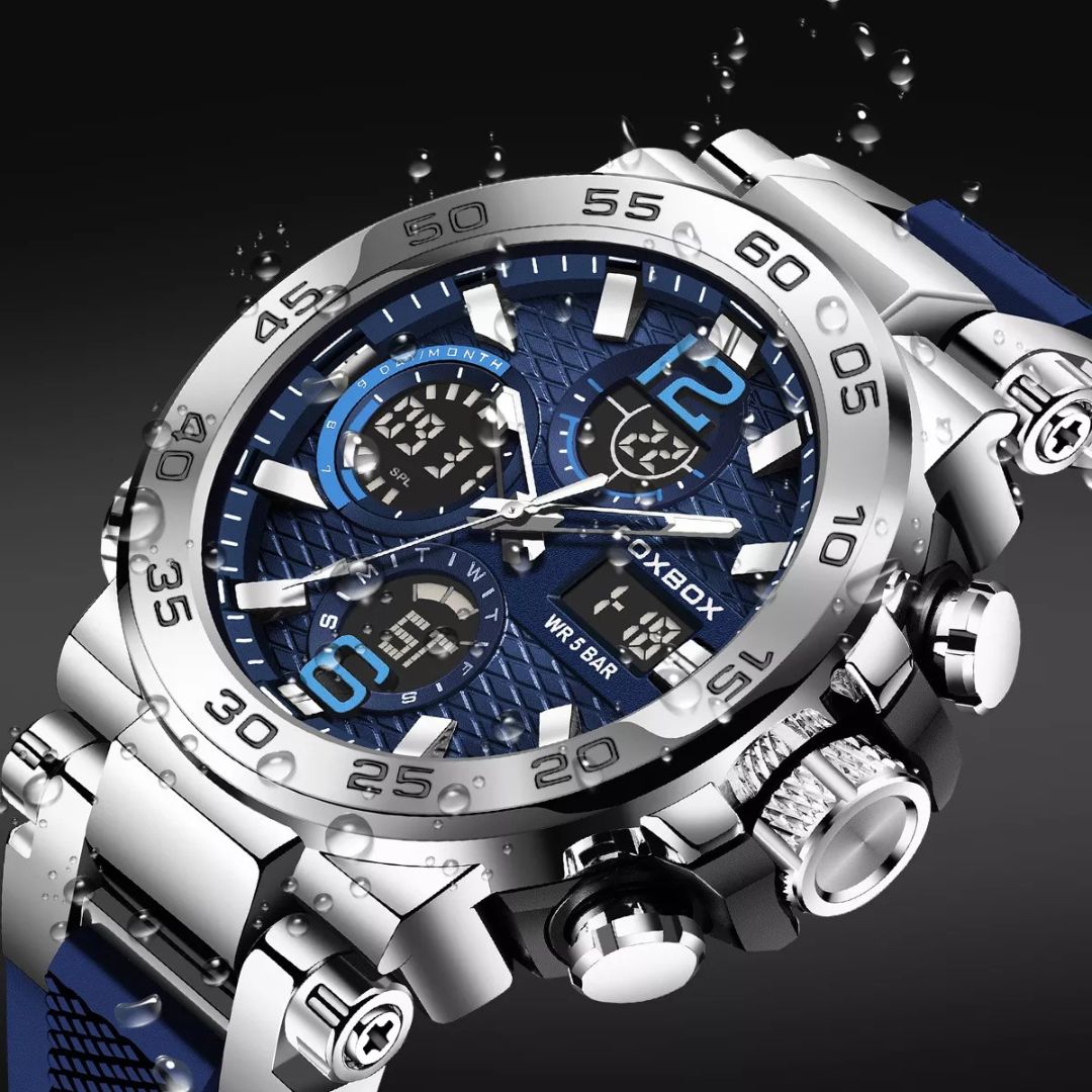 Relógio Masculino Digital Dual Display - Petrix