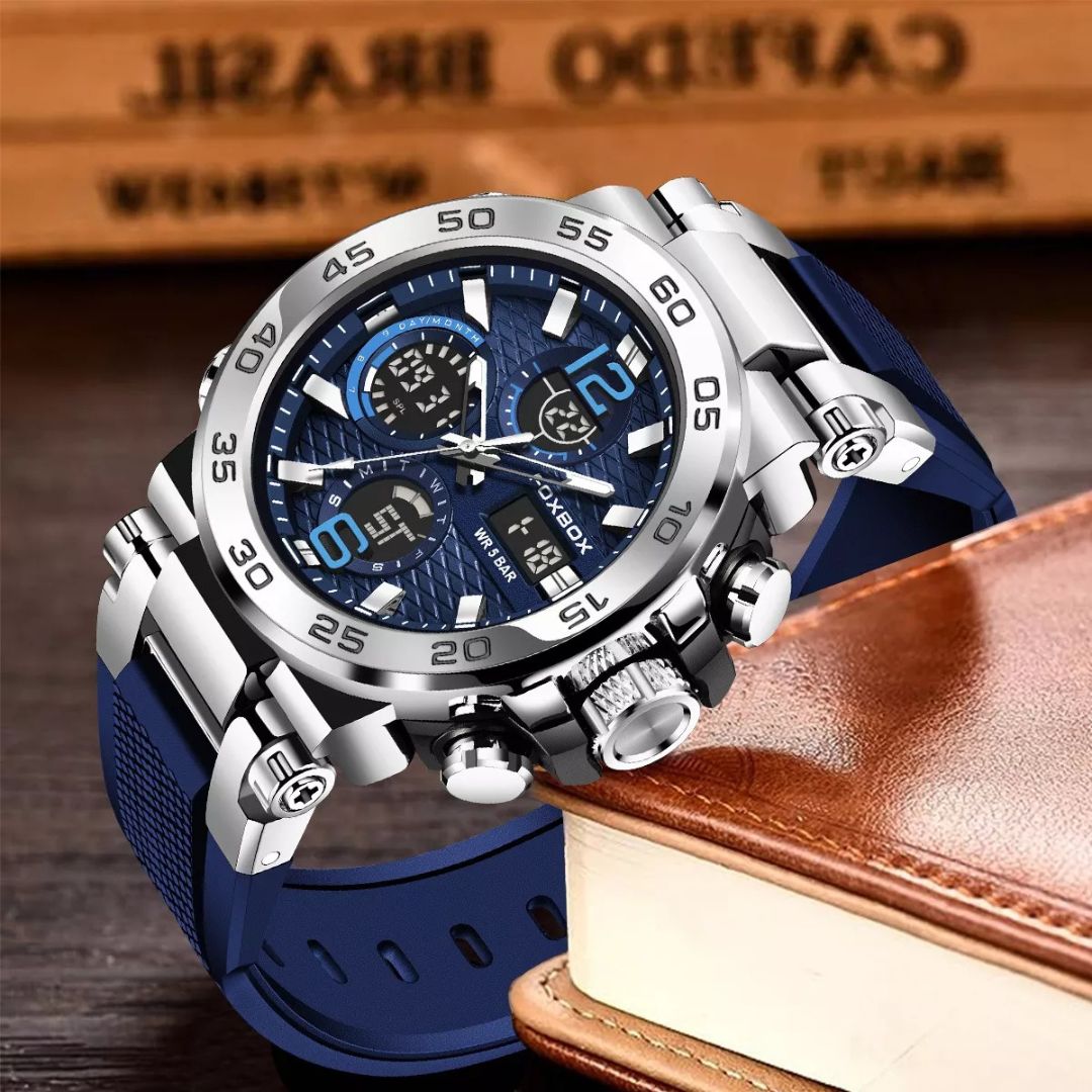 Relógio Masculino Digital Dual Display - Petrix