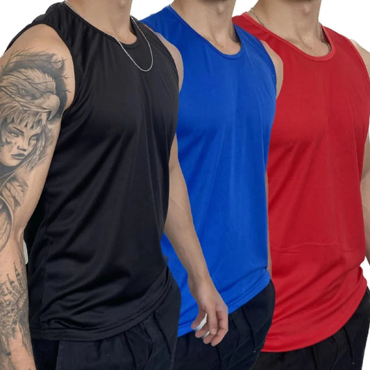Kit 3 Regatas Masculinas Malha Fria – Harrignton