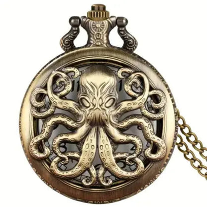Relógio de Bolso Bronze - Octopus