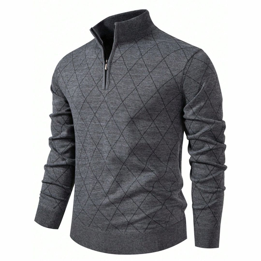 Suéter Pullover Masculino Plus Size - Argyle